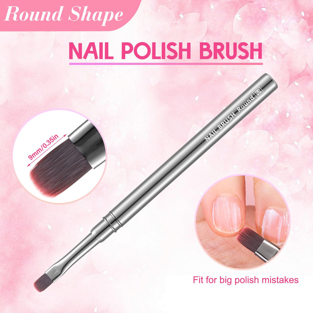 INENK brush in use cleaning polish on cuticle, achieves neat manicure