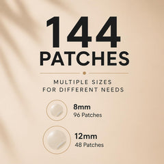 INFINITY ZONE patch under light makeup showing low profile wear