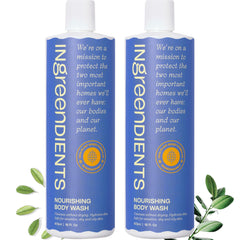 Ingreendients front packaging showing two 16 oz bottles and benefits