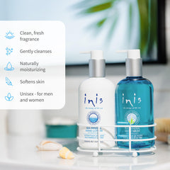 Inis lotion pouring smooth texture for deep moisturization