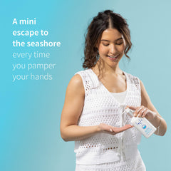 Inis set on bathroom vanity offering fresh sea-scent ambiance