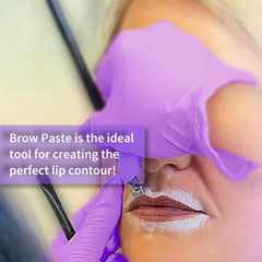 Ink Permanent professional workstation with paste in use showing streamlined brow design workflow