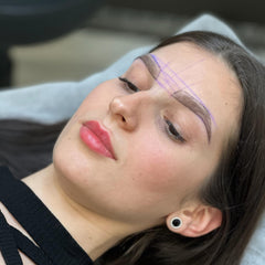 Ink Permanent thread in use during brow mapping to improve accuracy
