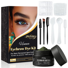 InkForge front packaging showing full eyebrow tint kit and tools, promotes convenience