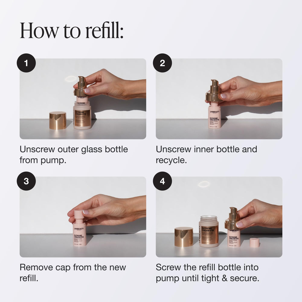 Innbeauty Project refill next to hand for scale showing compact 15ml travel-friendly size