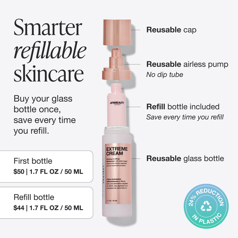 Innbeauty Project open jar revealing rich moisturizer and hydrating benefit