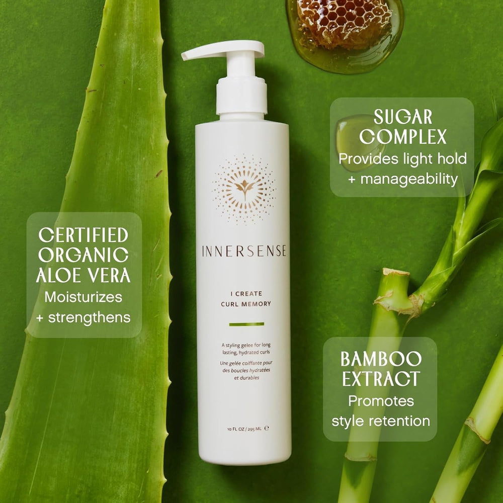 INNERSENSE duo staged in bathroom for clean routine and effortless styling benefit