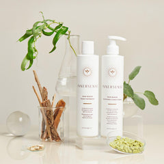 INNERSENSE applying product to scalp demonstrating targeted care benefit