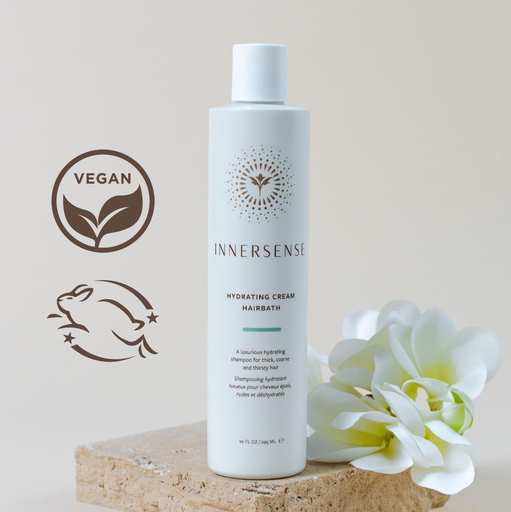 INNERSENSE close-up of raw shea avocado sage illustrating nourishing botanicals