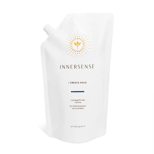 INNERSENSE refill pouch front view showing branding and volume benefit