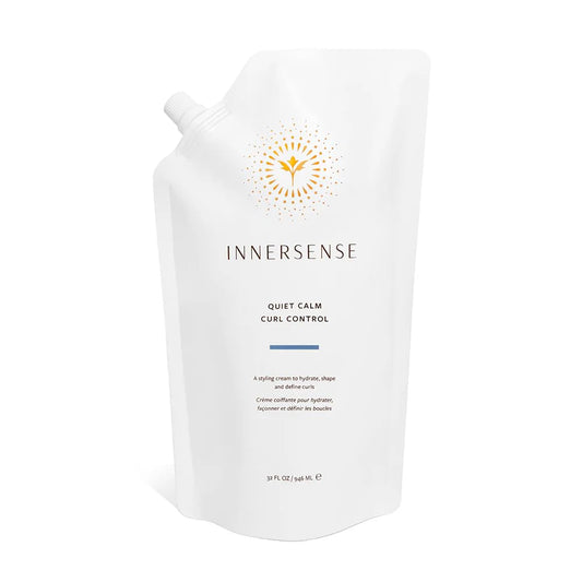 INNERSENSE refill pouch front view showing label and volume benefit