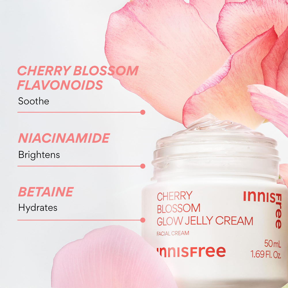 innisfree jelly cream spread on skin demonstrating quick absorption benefit