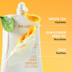 innisfree closeup label with SPF 50+ PA++++ detail for strong UVA protection
