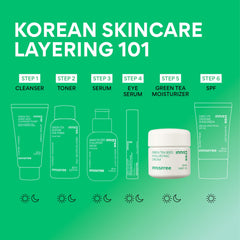 innisfree under serum layering demonstration showing compatibility with serums