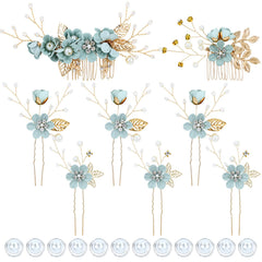 inSowni front packaging showing full 20-piece bridal hair set, convenient kit