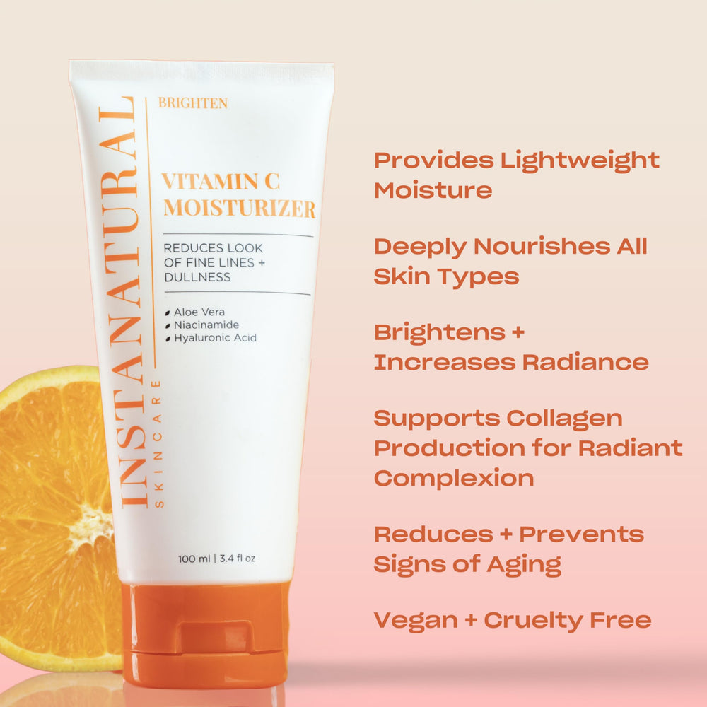 InstaNatural close-up of cream texture highlighting hyaluronic hydration