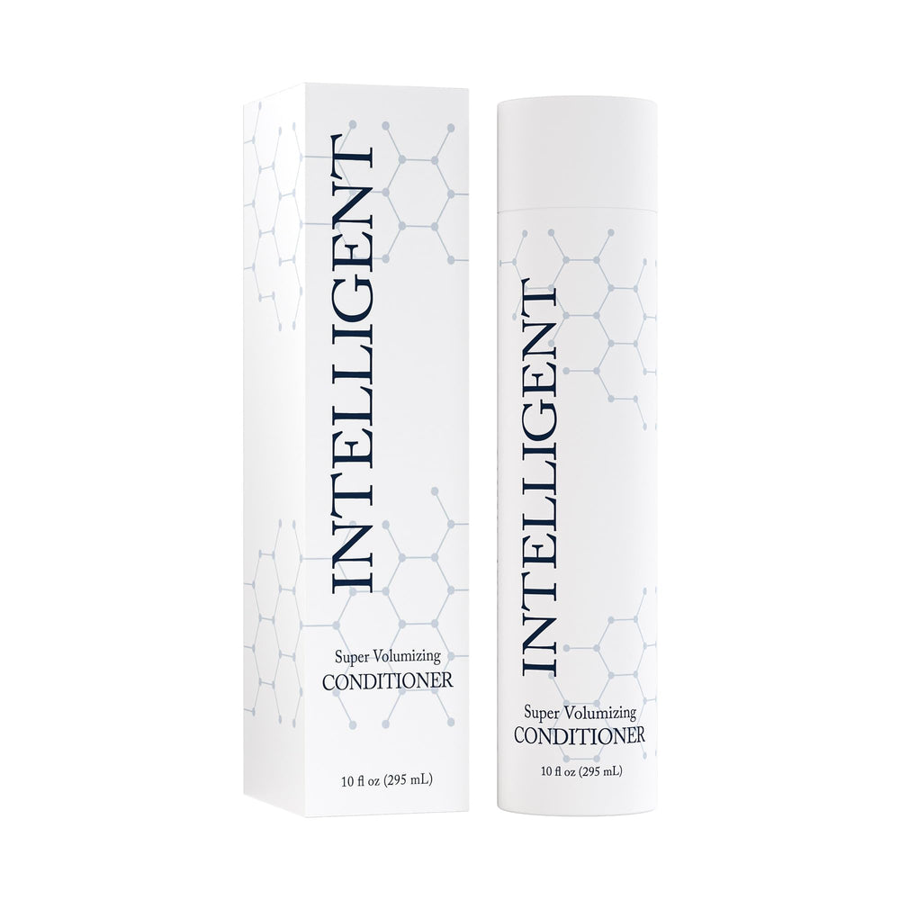 Intelligent Shop conditioner front bottle showing label and size, conveys professional uplift benefit