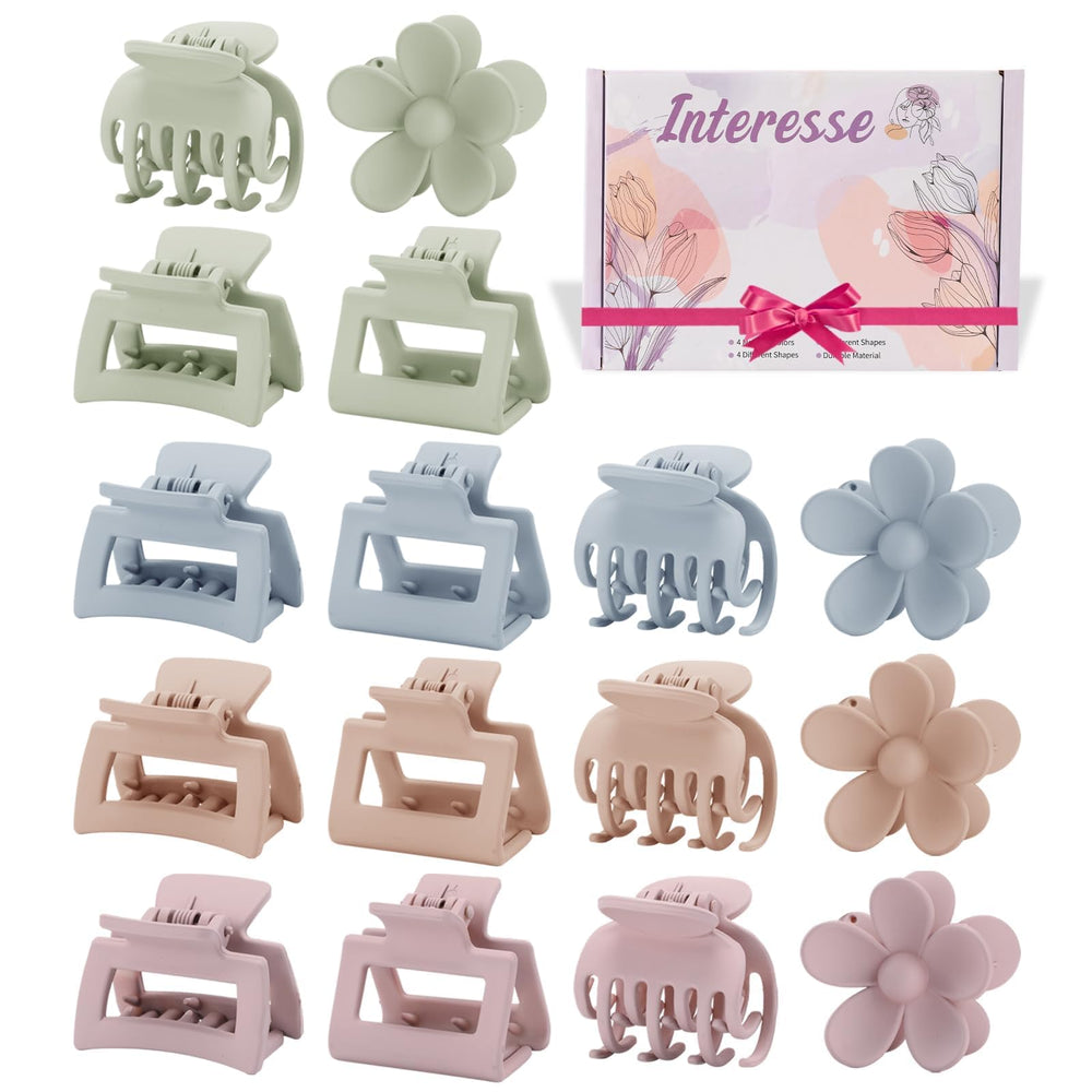 Interesse front packaging showing 16 mini clips and color variety for easy selection