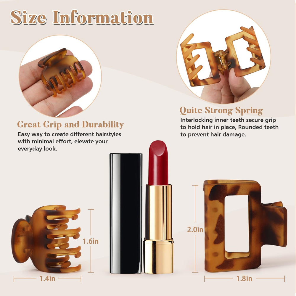 Interesse small double-layer clip detail highlighting non-slip grip