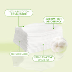 Intrinsics close-up of 4-ply cotton texture showing plush absorbency