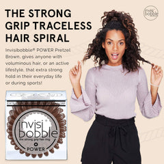 invisibobble close-up of spiral texture highlighting smooth, hair-friendly surface