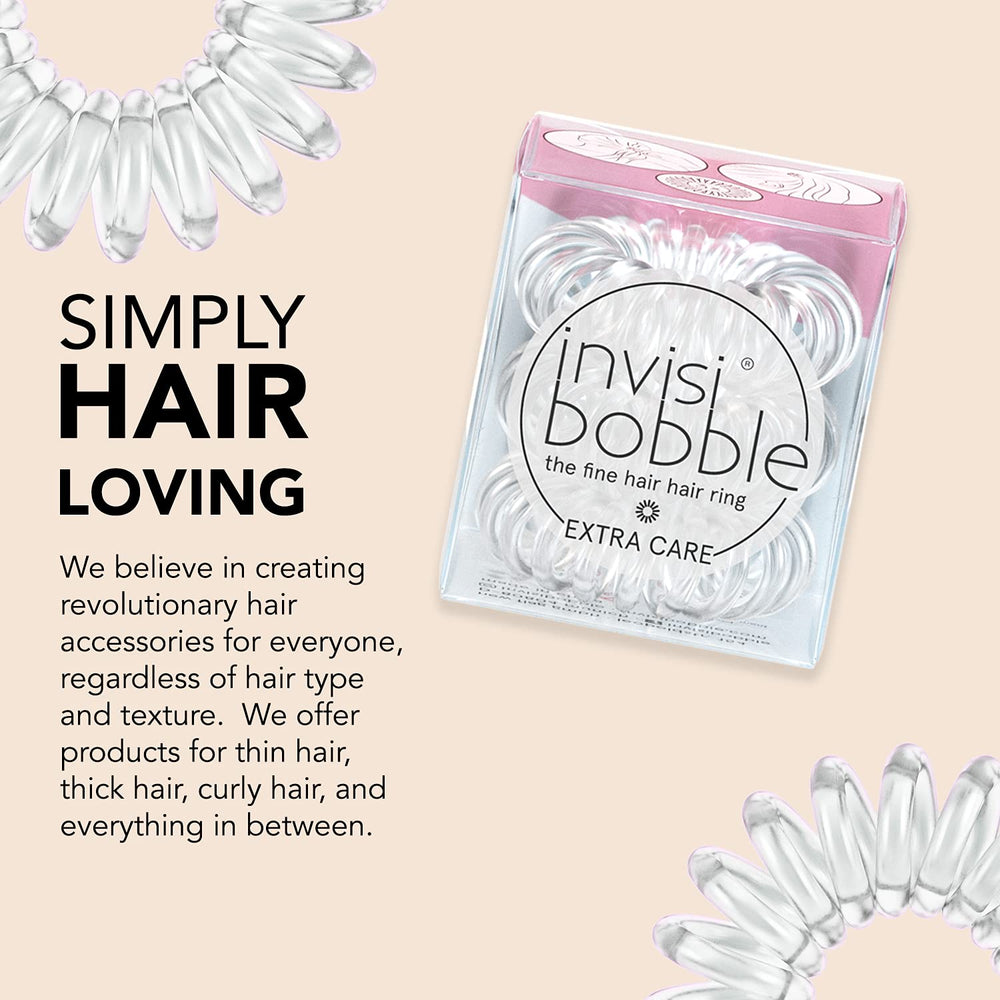 invisibobble next to a coin showing compact size and portability