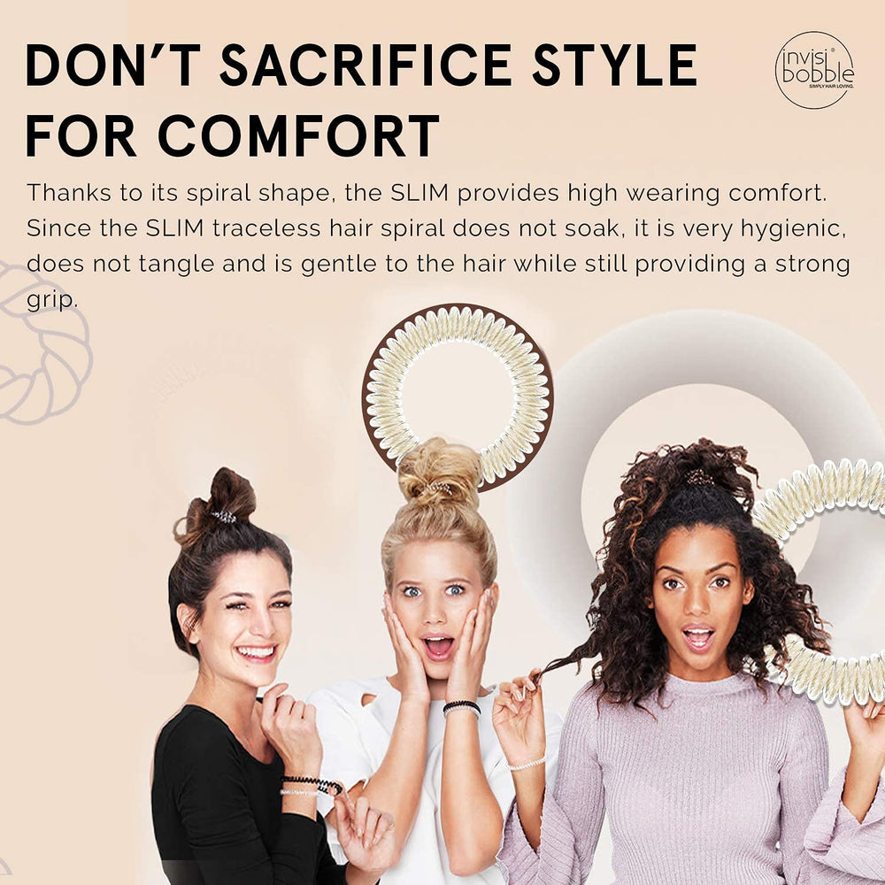 invisibobble slim worn on wrist as bracelet for stylish convenience