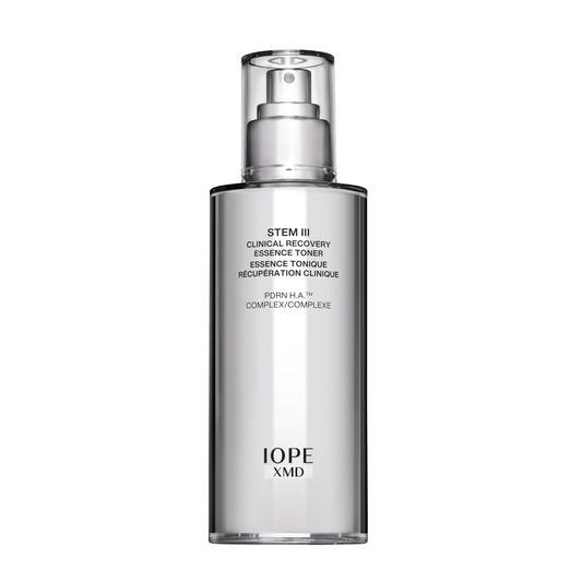 IOPE XMD Stem III front packaging showing bottle and label benefits