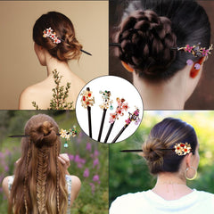 Ipercox hair stick length shown beside ruler for accurate size reference