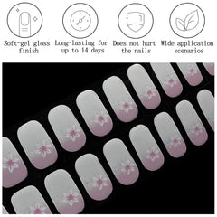 IQXGE strip size comparison on nail tips to choose the best fit for each nail