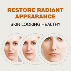 IREV mask applied on cheek close-up, demonstrates gentle exfoliation benefit