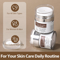IREV eye cream on bedside table to suggest calming nighttime routine