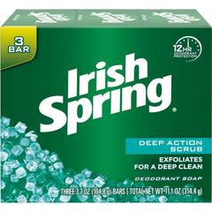 Irish Spring front packaging showing bars and clean scent benefit