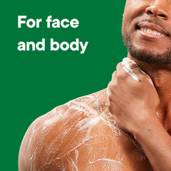 Irish Spring used as face wash foam showing gentle clean benefit