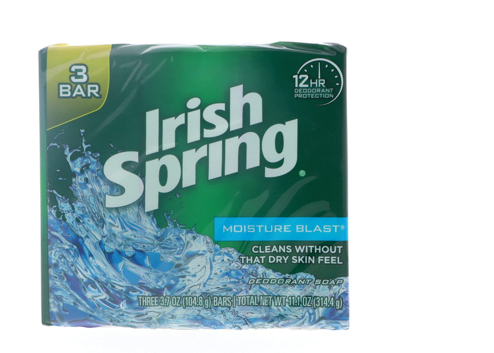 Irish Spring foamy lather on hand showing effective cleansing and hydration