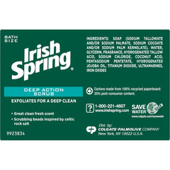 Irish Spring bar in bathroom setting demonstrating refreshing use