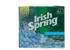 Irish Spring bar on bathroom shelf in lifestyle scene suggesting daily freshness