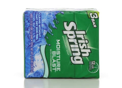 Irish Spring bar in hand creating lather for effective cleansing benefit