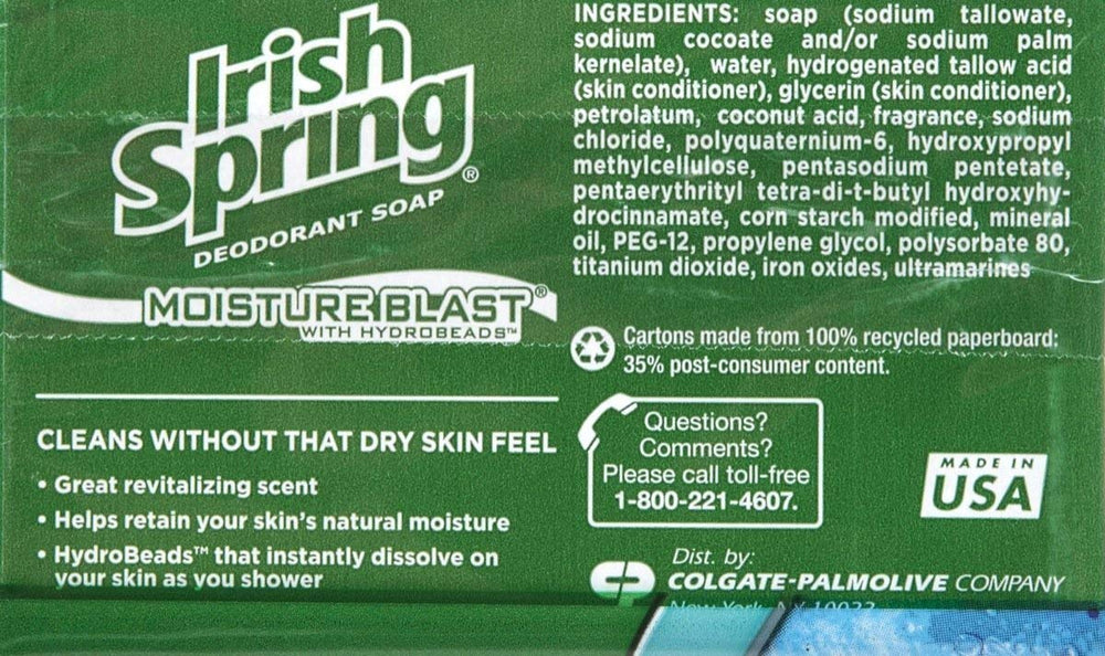 Irish Spring HydroBeads close-up dissolving to help retain skin moisture