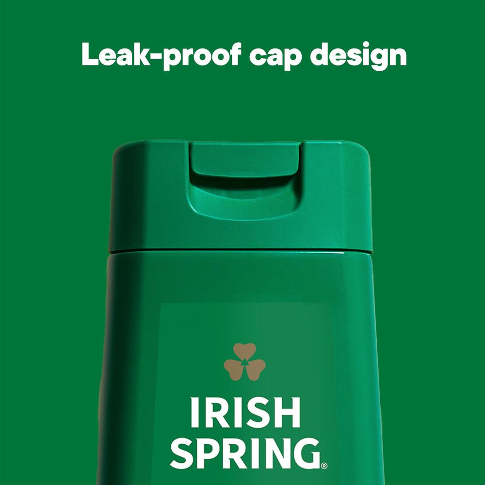 Irish Spring on bathroom shelf in lifestyle setting, conveying everyday convenience