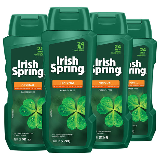 Colgate Irish Spring front packaging showing original scent and size benefit