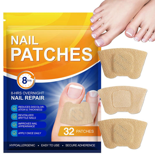 IRSRDOQU front packaging showing 32 nail patches for improved nail appearance