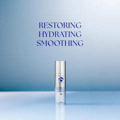 iS CLINICAL moisturizer applied on hand illustrating quick spreadability and hydration
