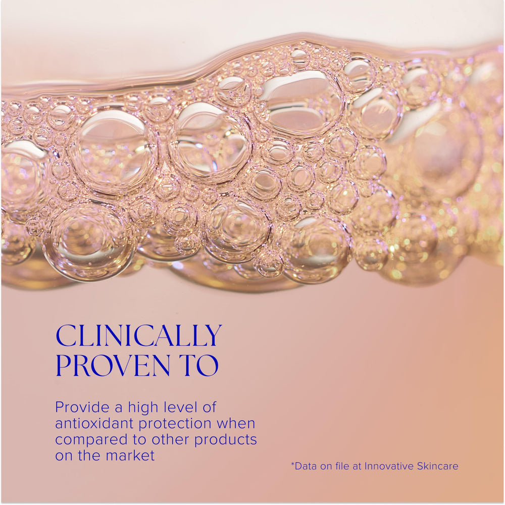 iS CLINICAL serum staged on bathroom counter showing everyday routine benefit