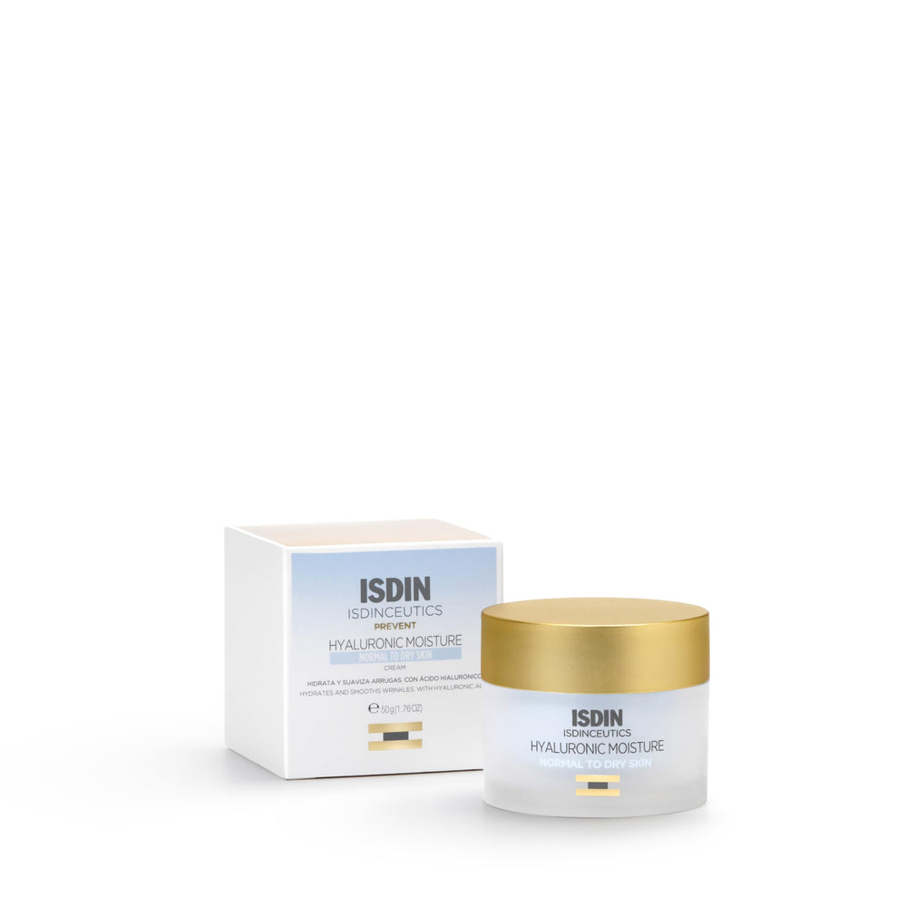 ISDIN front packaging showing product name and compact jar benefits hydration