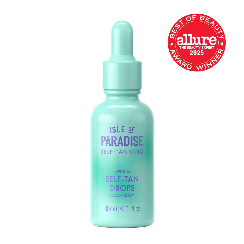 Isle of Paradise dropper dispensing self-tanning drops for control