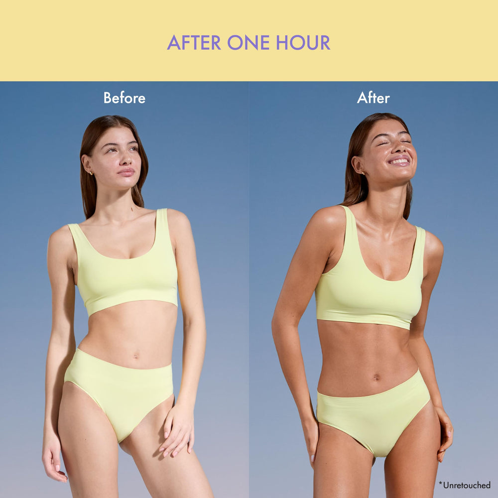 Isle of Paradise clear tanning water texture displayed to show non-staining formula