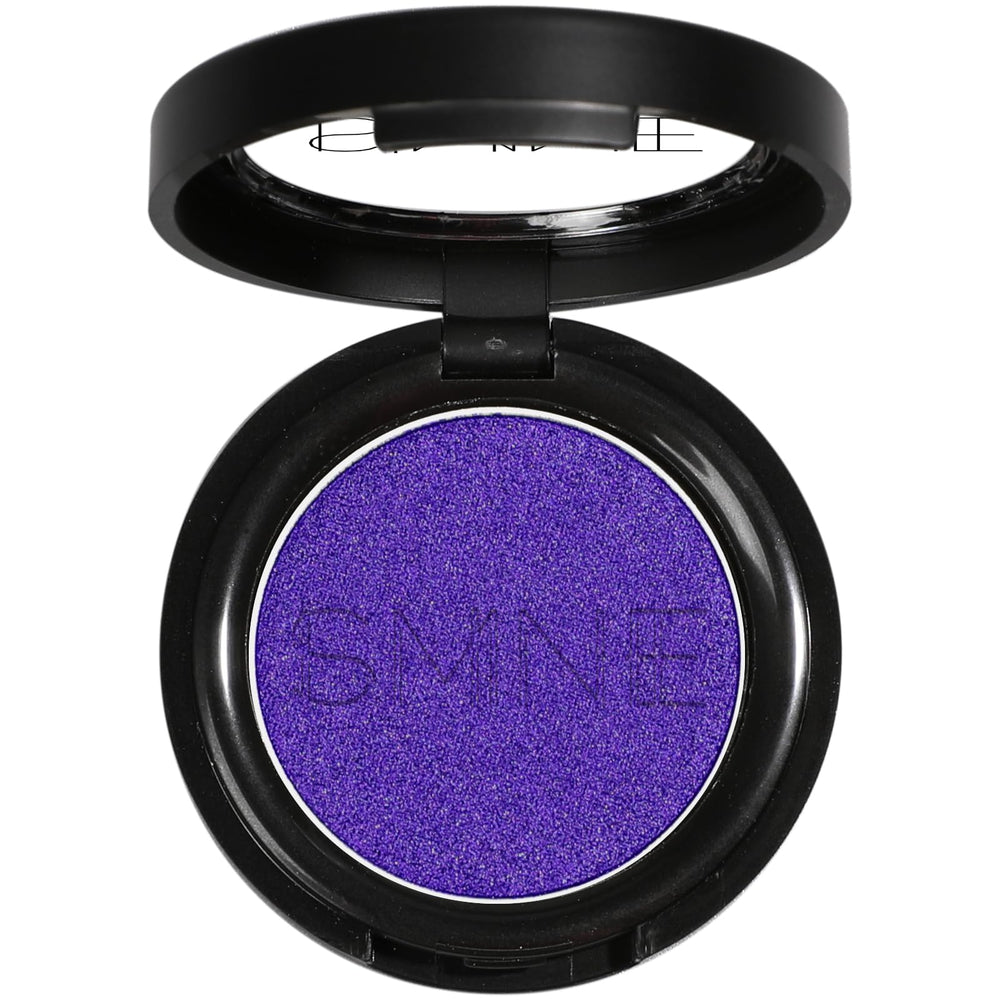 IS'MINE front pan purple shimmer showing rich violet payoff and compact design benefit