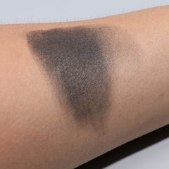 IS'MINE arm swatches of matte black showing intense, buildable color