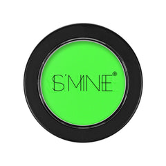 IS'MINE swatch on skin forearm demonstrating intense green pigment payoff